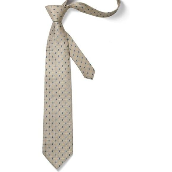 Plaid Tie and Pocket Square Set for Men Formal Wedding Business Necktie - Picture 4 of 7